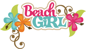 Beach Girl SVG scrapbook title beach svg files beach svg cuts beach girl cut files for scrapooking