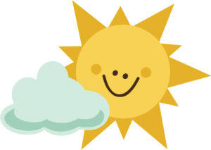 Sun With Cloud SVG file for scrapbooking sun svg file cloud svg file cute sun cut file