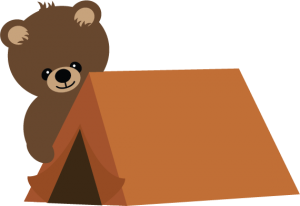 Bear With Tent SVG scrapbook file bear svg file camping svg file cute svg cuts free svgs
