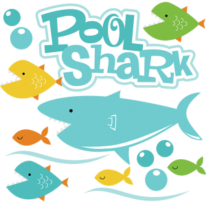 Pool Shark SVG files for scrapbooking fish svg file shark svg file shark cut file cute svg cuts