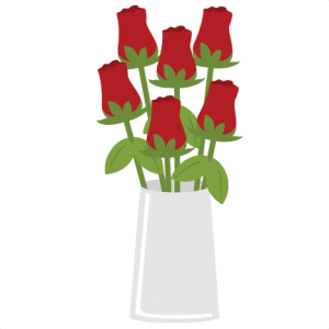 Roses In Vase SVG file for scrapbooking and cardmaking valentines day svg files free svgs