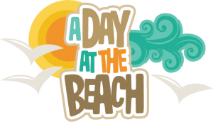 A Day At The Beach SVG scrapbook title beach svg file for scrapbooking beach svg cuts