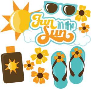 Fun In The Sun SVG scrapbook files summer svg files beach svgs files sunglasses svg files free svgs