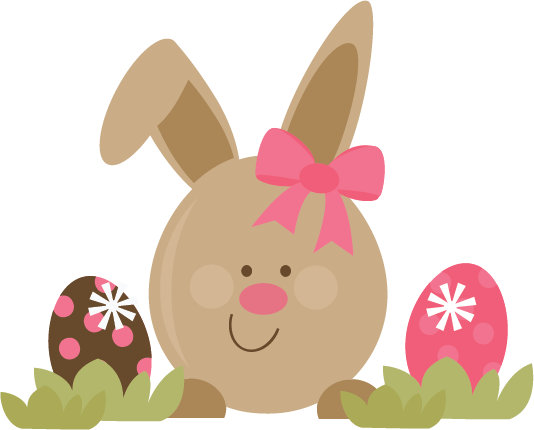 Cute Easter Bunny SVG file for scrapbooking cards free ...