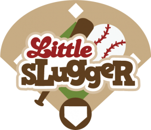 Little Slugger SVG scrapbook title baseball svg t-ball svg sports svg files for scrapbooking