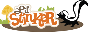 Lil' Stinker SVG file for scrapbooking card making skunk svg file cute skunk svg free svgs