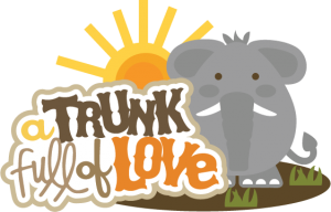 A Trunk Full Of Love SVG scrapbook title elephant svg file zoo svg files free svgs cute svg cuts