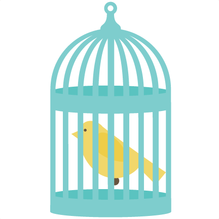 Bird In Bird Cage Svg Files For Cutting Machines Bird Svg File Birdcage Svg File Free Svgs