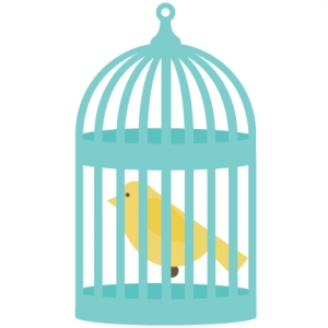 Bird In Bird Cage SVG files for cutting machines bird svg file birdcage svg file free svgs