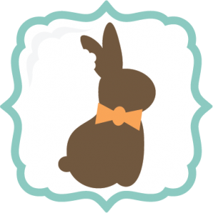 Chocolate Easter Bunny SVG file easter svgs frame svgs chocolate bunny svg files free svgs cute svg cuts
