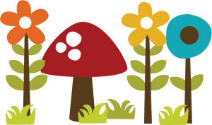 Flowers With Mushroom SVG file for scrapbooking cardmaking paper crafts free svgs cute svg cuts