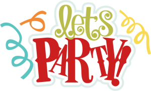 Let's Party SVG scrapbook title birthday svg files birthday svg cuts free svgs svg files for cutting machines