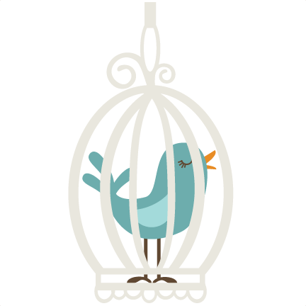 Bird In Bird Cage Svg Files For Cutting Machines Bird Svg File Birdcage Svg File Free Svgs