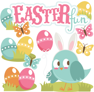 Easter Fun SVG scrapbook title easter svg files easter cut files easter svg files free svgs cute svg cuts