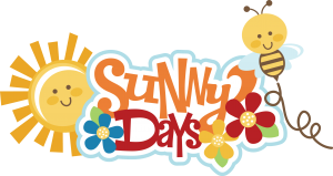 Sunny Days SVG scrapbook title sun svg file bee svg file flower svg file svg cut files for scrapbooking