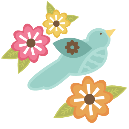 Bird With Flowers Svg Files For Cutting Machines Free Svg Files Free Bird Svg Cut Files Cute Svg Cuts