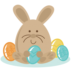 Bunny Sitting With Eggs SVG files easter svg file bunny svg file free svgs easter svg cuts