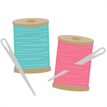 Needle & Thread SVG file for scrapbookin sewing svg cut files