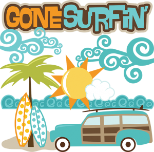 Gone Surfin' SVG files for scrapbooking surfing svg files beach svg files surfboard svg file for cutting machines