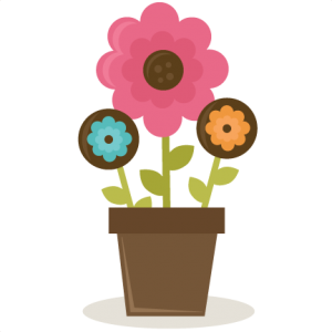 Flowers In Pot SVG cut file for scrapbooking flower free flower svg file free cut file for scrapbooking