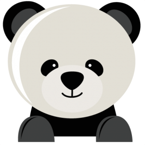 Panda Bear SVG fiel for scrapbooking panda bear svg cut file for cutting machines cute svg cuts