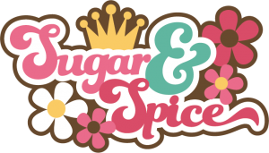 Sugar &amp; Spice SVG scrapbook title girl svg scrapbook title girl svg files cute svg cut files free svgs