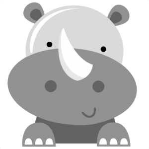 Download Rhino SVG file for cutting machines rhino svg cut file zoo ...