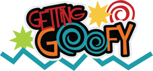 Getting Goofy SVG scrapbook title 