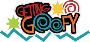 Getting Goofy SVG scrapbook title