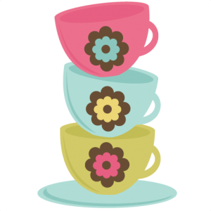 Stacked Teacups SVG cut files for scrapbooking teacup svg file teacup cut file for cutting machines