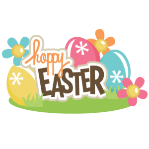 Hoppy Easter Title SVG scrapbook title easter svg files easter eggs svg files free svgs