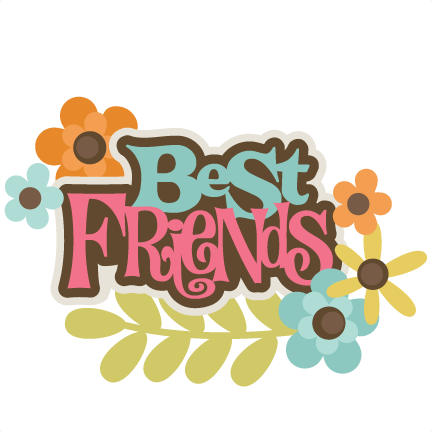 Download Best Friends Svg Scrapbook Title Best Friends Svg File For Scrapbooking Friends Svg Cut Files