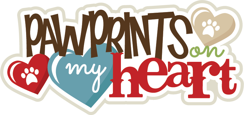 Download Pawprints On My Heart Svg Scrapbook Title Puppy Svg File Puppy Svg Cut File Dog Svgs SVG, PNG, EPS, DXF File