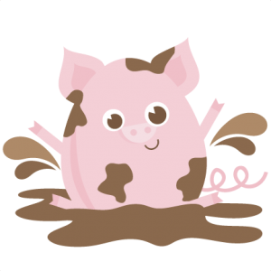 Pig In Mud SVG files for scrapbooking pig svg file pig svg cut file free svgs free svg files free svg cuts