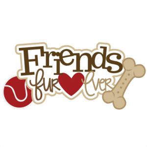 Friends Fur-ever SVG scrapbook title dog svg file dog svg cut file pet svg files puppy svg file