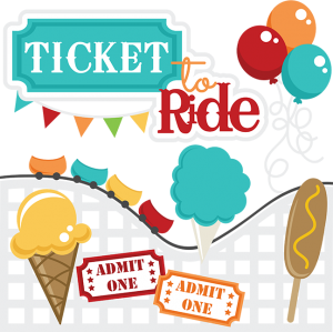 Ticket To Ride SVG files roller coaste svg file corn dog svg file ice cream cone svg file cotton candy svg file