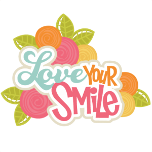Love Your Smile SVG scrapbook title roses svg file flower svg cut files svg scrapbook title