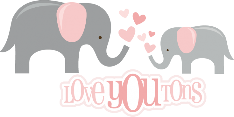 Download Love You Tons SVG files for scrapbooking elephant svg file ...