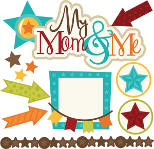 My Mom &amp; Me SVG files for scrapbooking mom and son svg files stars svg cut files