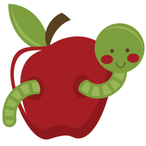 Worm In Apple SVG file for scrapbooking worm svg file apple svg file school svg scrapbook files