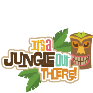 It's A Jungle Out There! SVG scrapbook title tropical svg scrapbook title tropical svg files