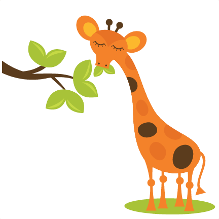Download Giraffe Eating Leaves Svg Scrapbook Files Free Svgs Free Svg Files Giraffe Svg Cut Files