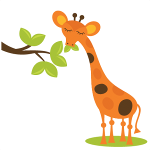 Giraffe Eating Leaves SVG scrapbook files free svgs free svg files giraffe svg cut files