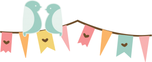 Love Birds On Banner SVG cut file for scrapbooking cardmaking bird svg file banner svg files