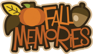 Fall Memories SVG scrapbook title fall svg files pumpkin svg file acorn svg file free svgs