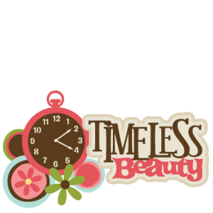 Timeless Beauty SVG scrapbook title girl svg scrapbook title girl svg files flower svgs clock svg