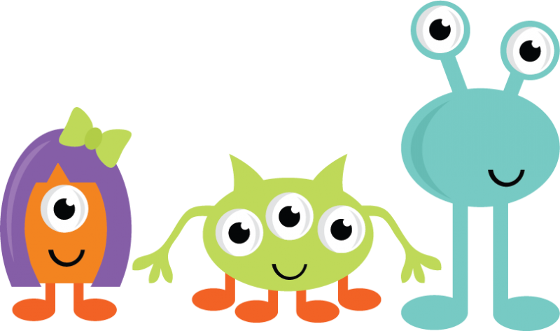 Cute Monsters SVG cut files for scrapbooking monster svgs cute monster  clipart free svgs