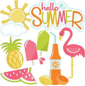Hello Summer SVG files for cutting machines sun svg file cloud svg file summer svg cut files for scrapbooking