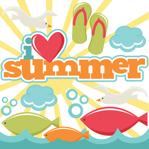 I Love Summer SVG cut files for scrapbooking summer svg files flip flop svg files fish svgs