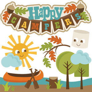Happy Campers SVG cut files camping svg file canoe svg file marshmallow svg file free svgs